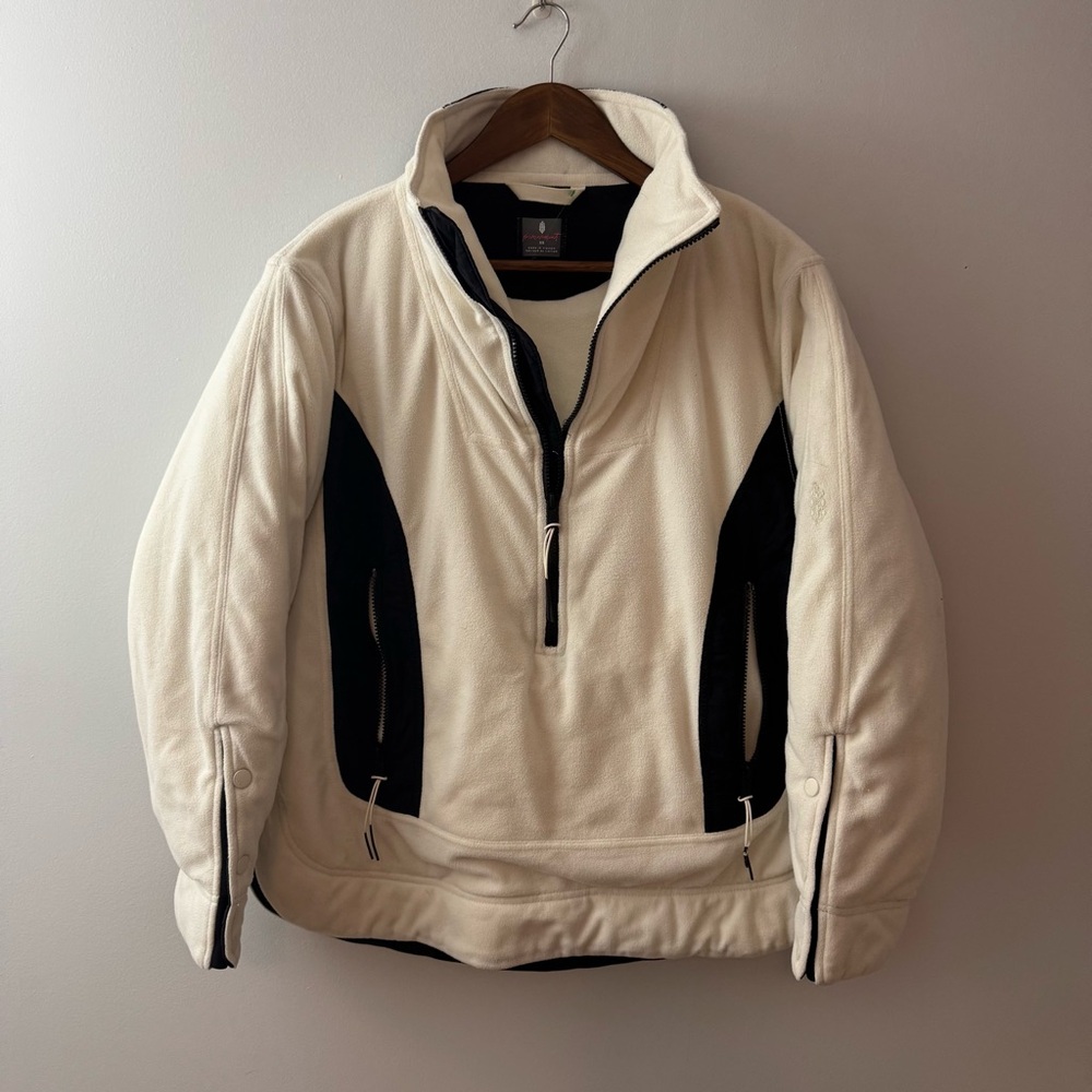 FREE PEOPLE MOVEMENT Climber Fleece In White/Black Size XS